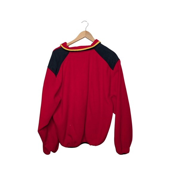 Vintage Marlboro Adventure Team Snap Fleece Jacket Red Adult Large Flawed - Picture 6 of 11